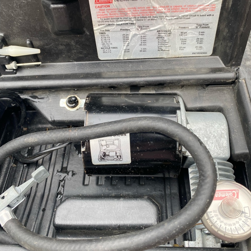 Coleman Black Inflate-All 175 Portable Pump air compressor